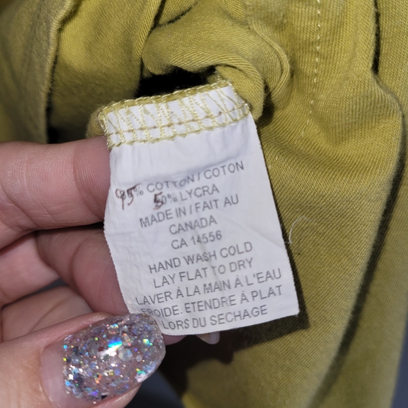 Thompson Yellow Asymmetrical Tank Top Whimsi Minimalistic - Picture 4 of 6